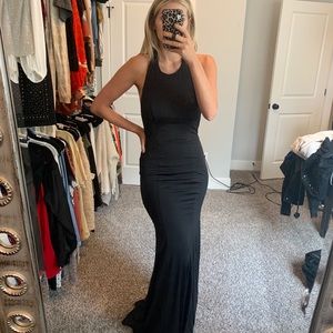 Formal long maxi dress in black